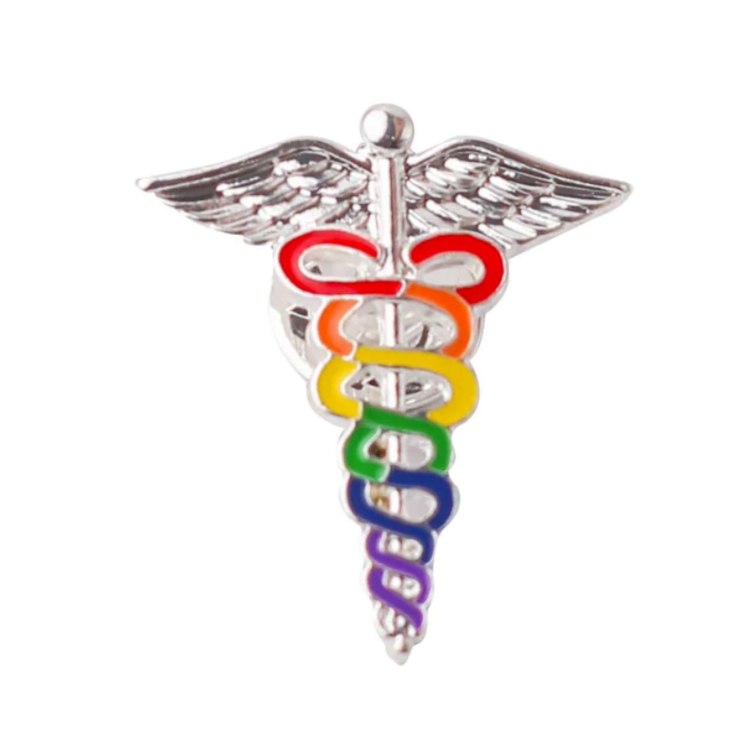 Caduceus Pride Pin