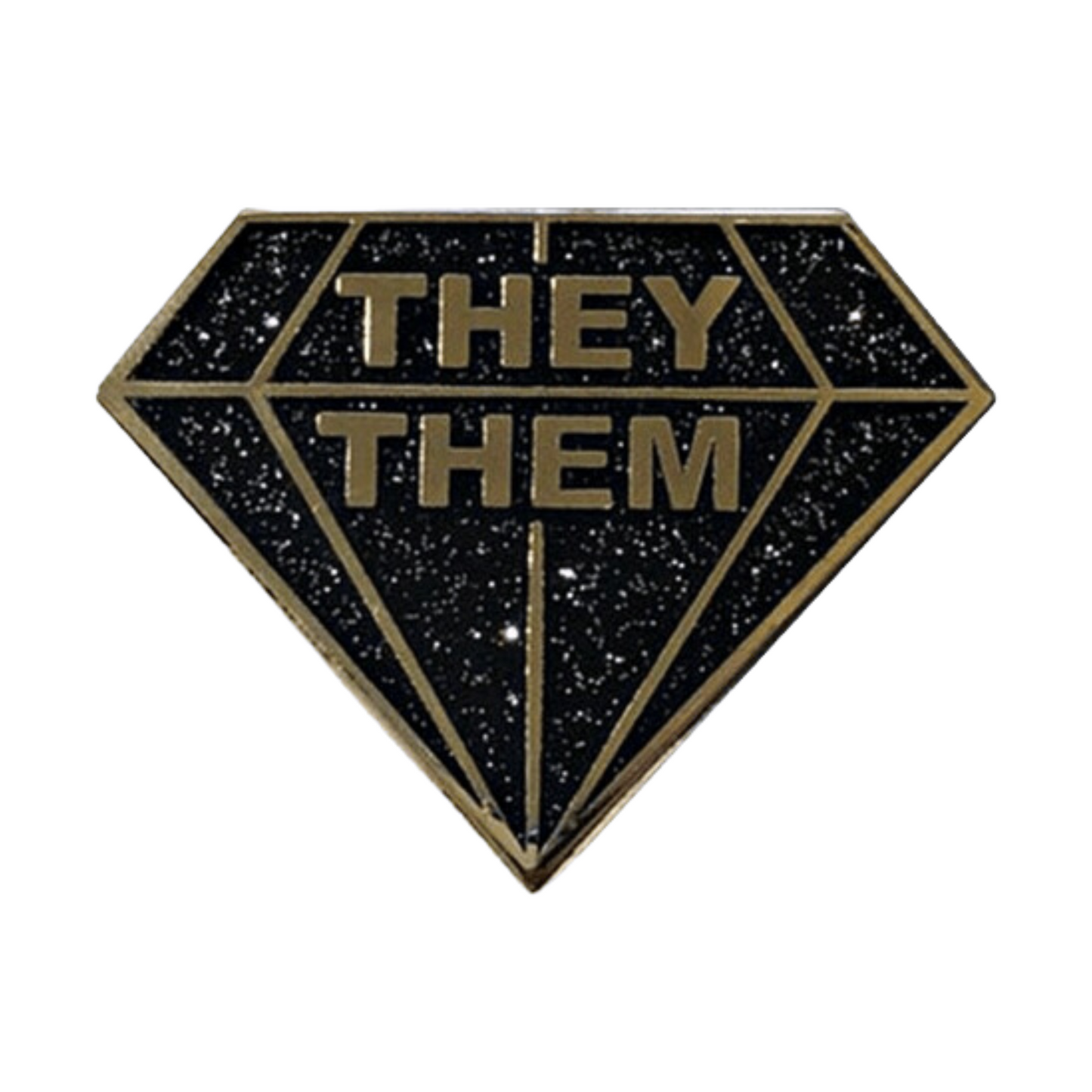 They/Them Diamond Pin