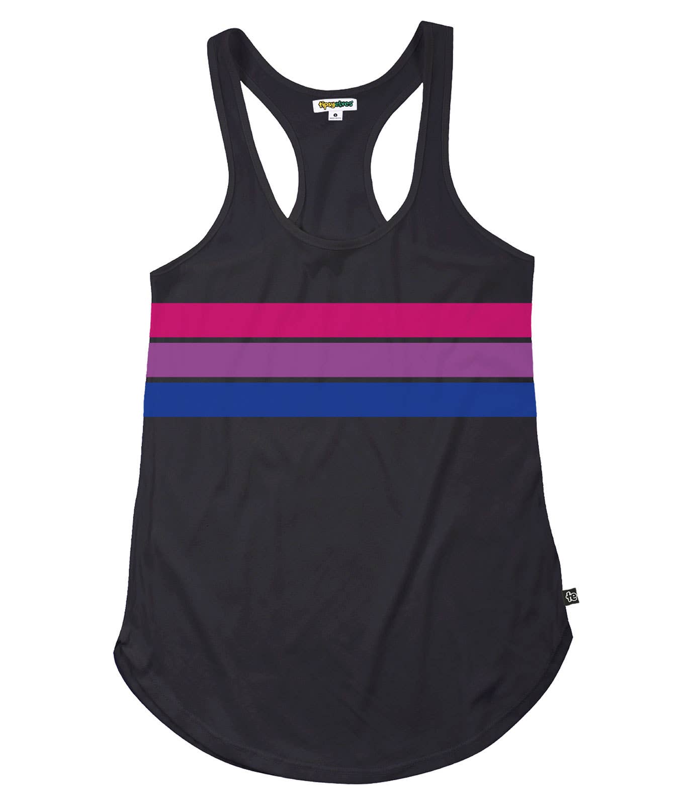 Bi Pride Flag Racerback Tank Top Femme Cut