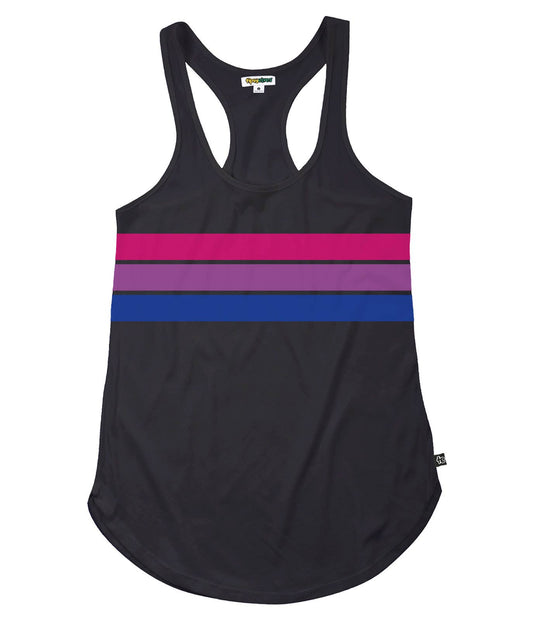 Bi Pride Flag Racerback Tank Top Femme Cut