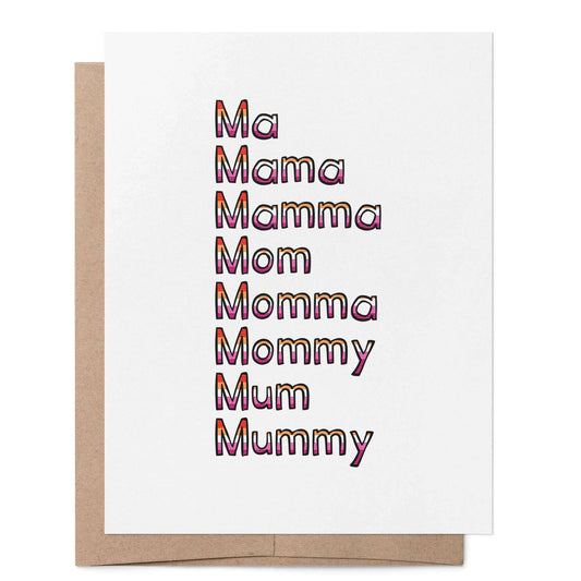 Mother Titles LGBTQ+ Greeting Card