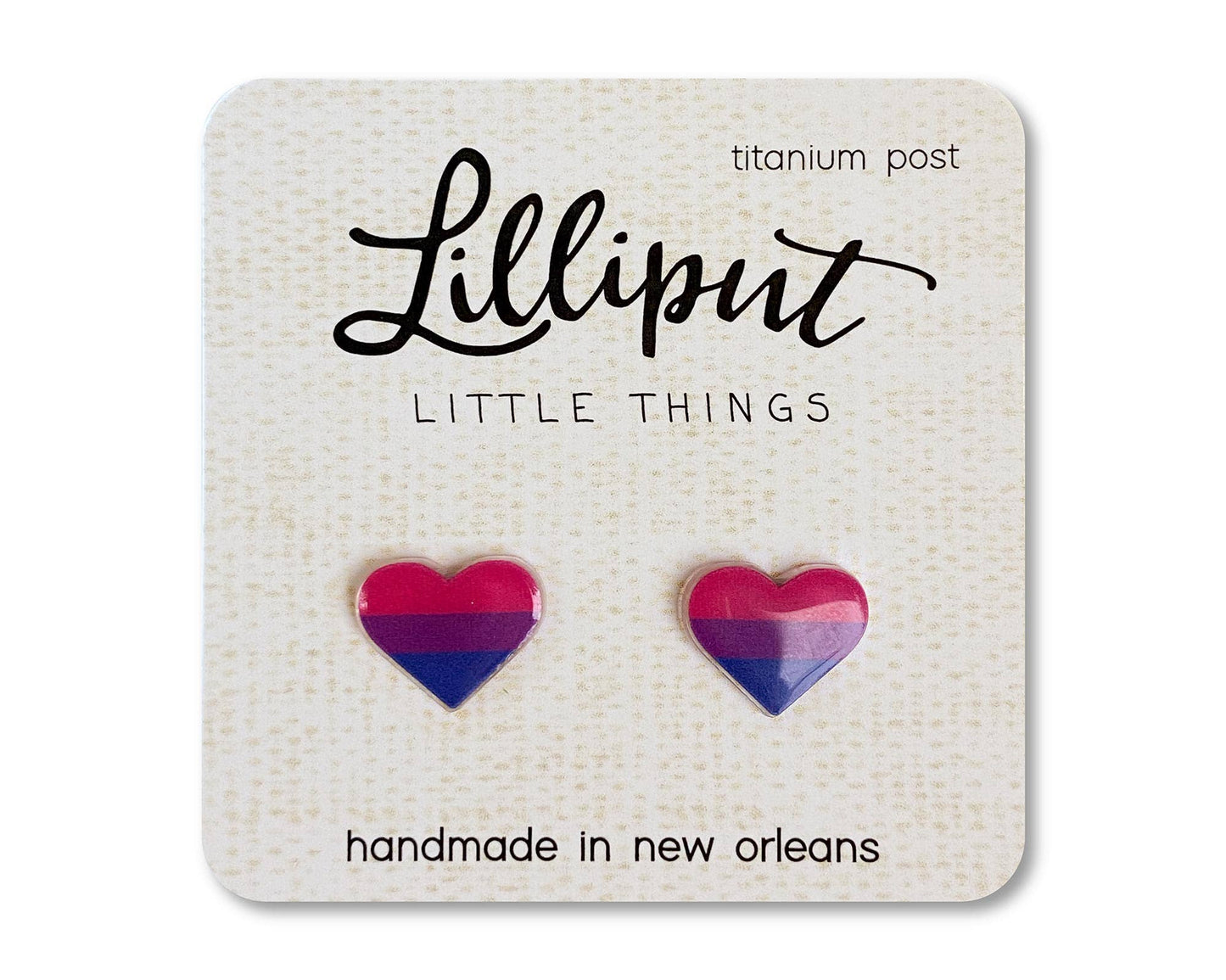 Pride Earrings: Lesbian Pride Heart