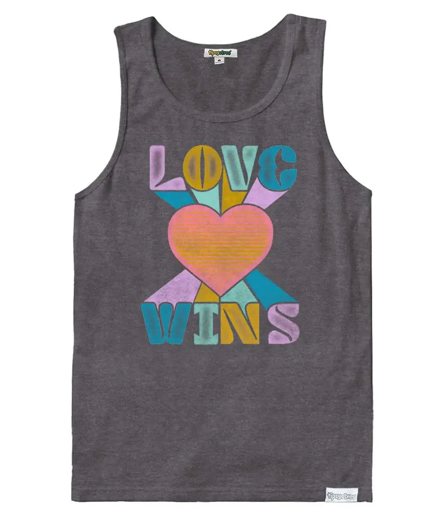 Retro Love Wins Tank Top Masc Cut