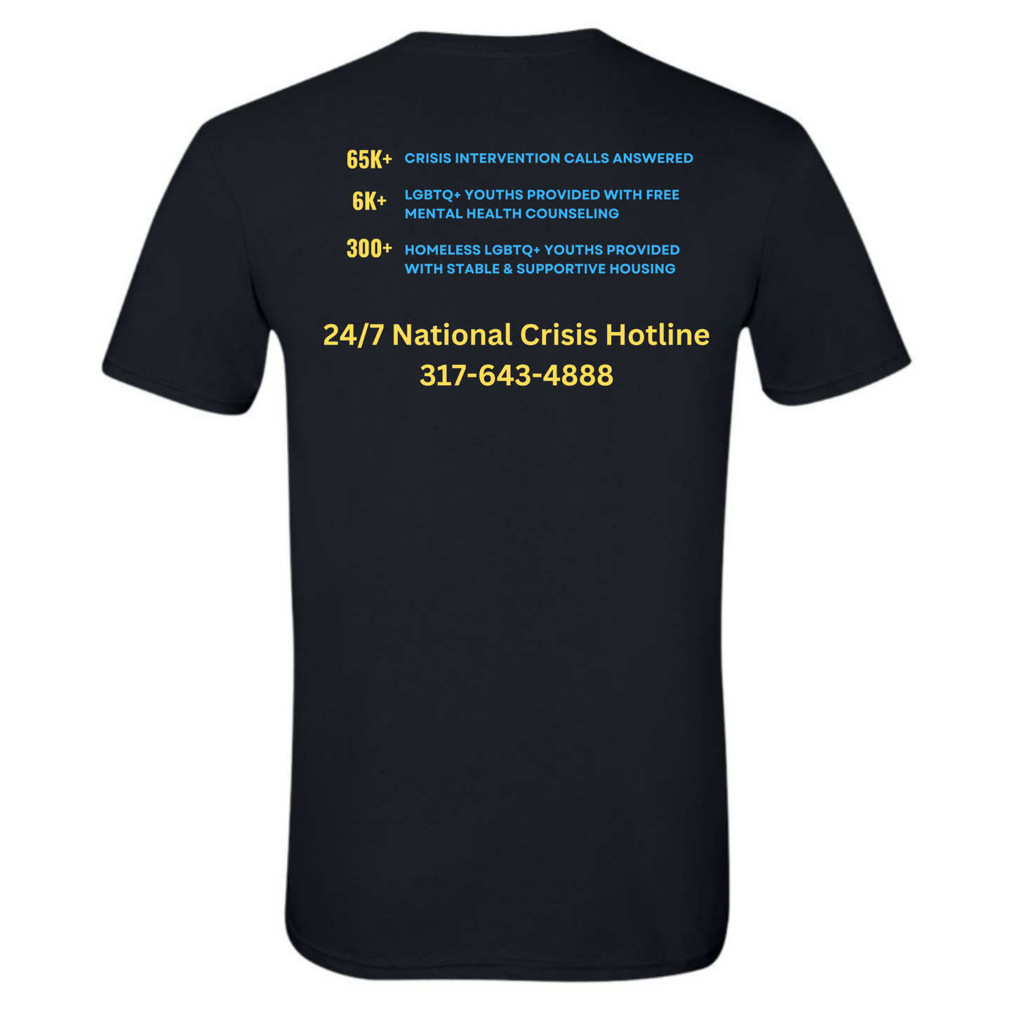 Rainbow Youth Project - Crisis Hotline Shirt