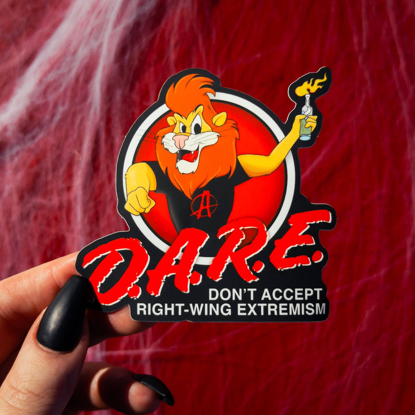 Don't Accept Right-Wing Extremism Matte DARE Sticker