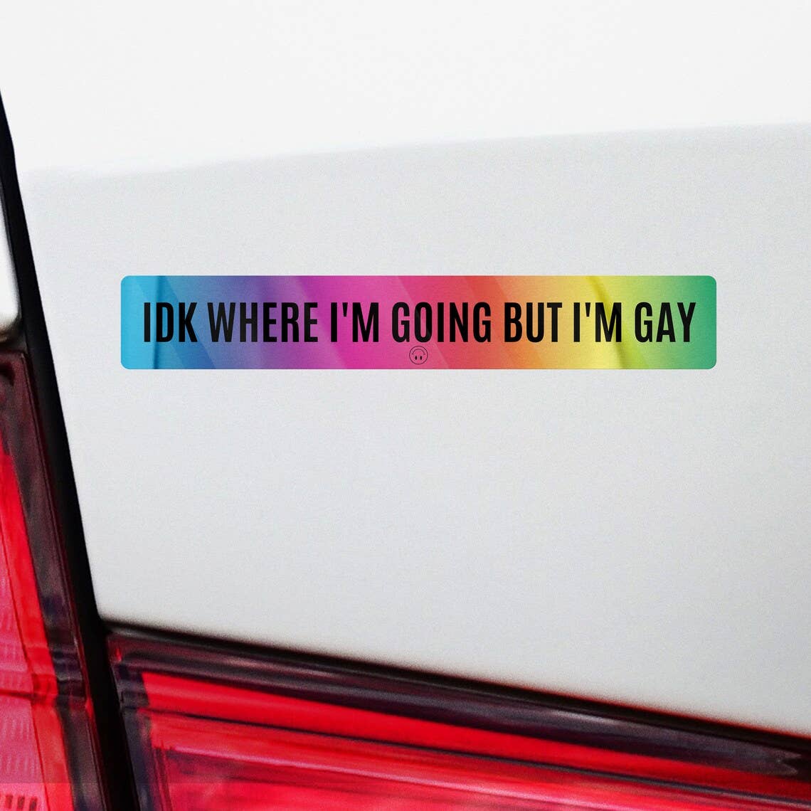 IDK Where I'm Going But I'm Gay 2SLGBTQIA+ Sticker, Waterpro