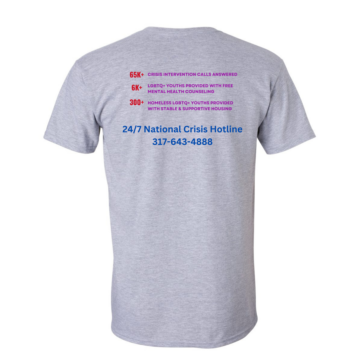 Rainbow Youth Project - Crisis Hotline Shirt