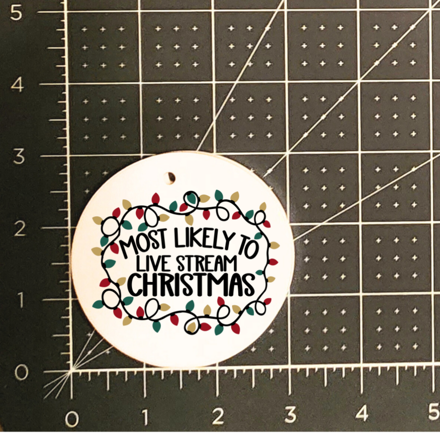 Live stream Christmas Ornament