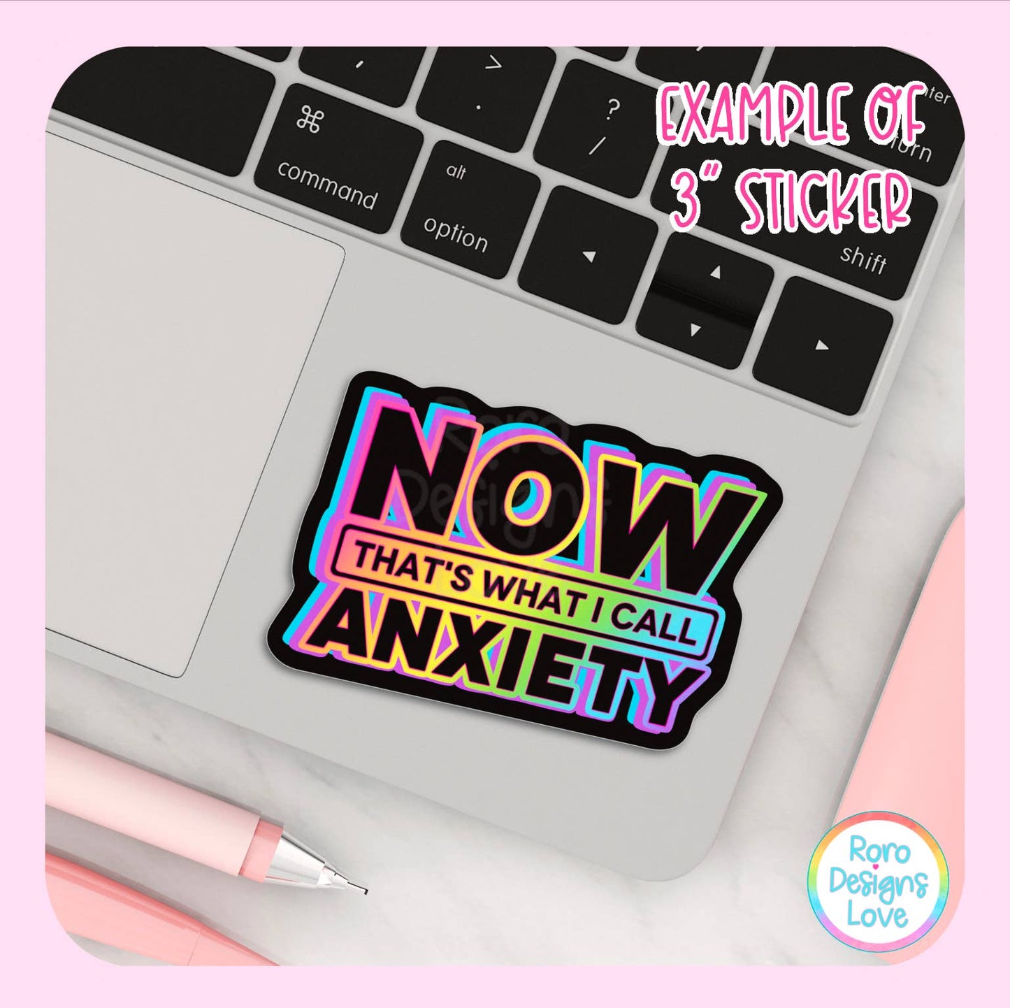 Now that’s what I call anxiety sticker, 90s y2k stickers: 3" / Loose / Black