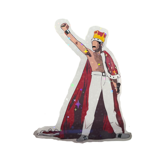 Freddie Mercury Holographic Sticker