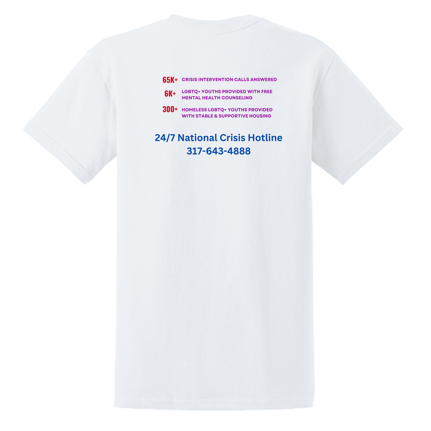 Rainbow Youth Project - Crisis Hotline Shirt