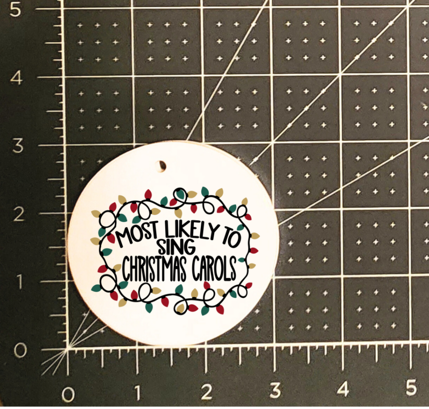 Sing Carols Christmas Ornament