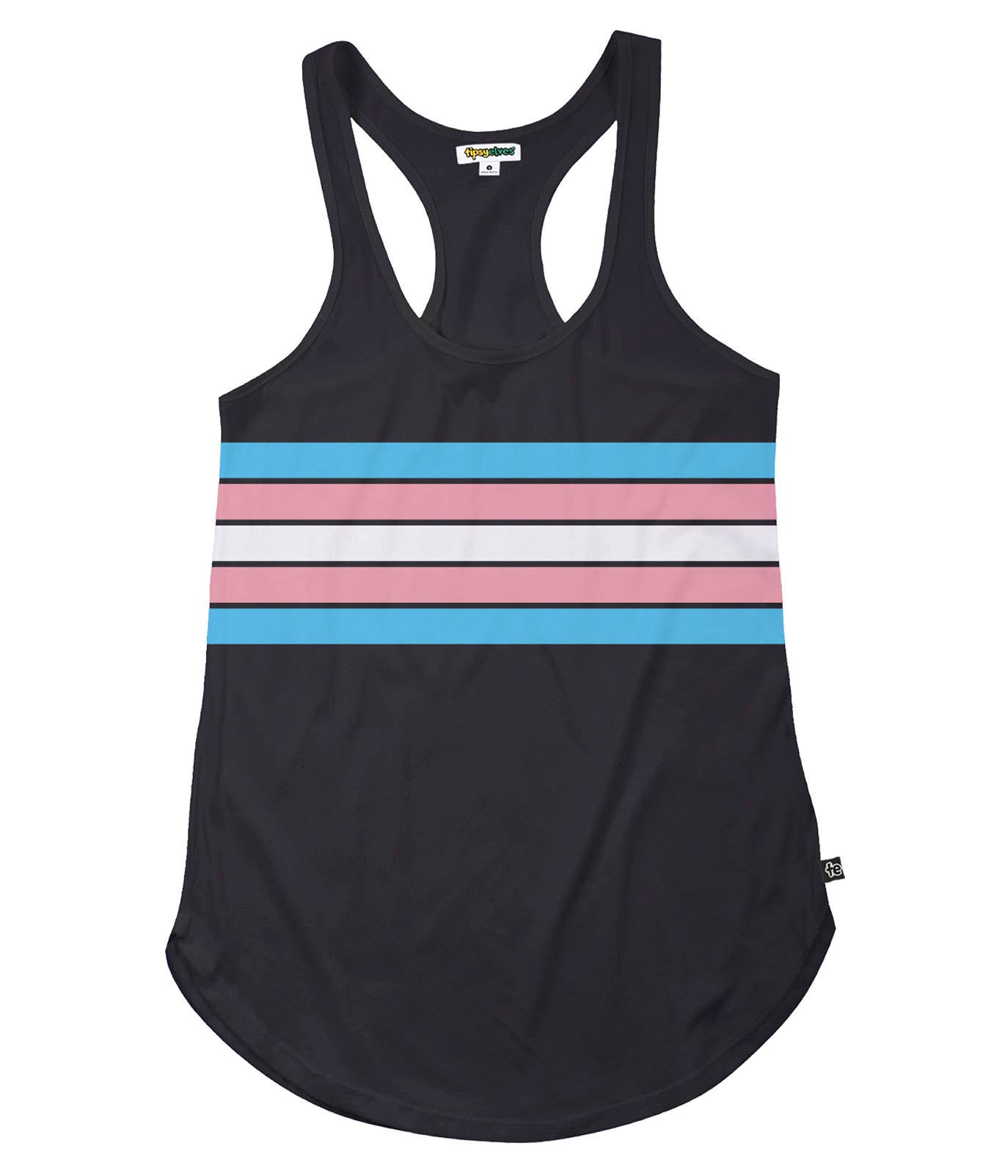 Trans Pride Flag Tank Top Femme Cut