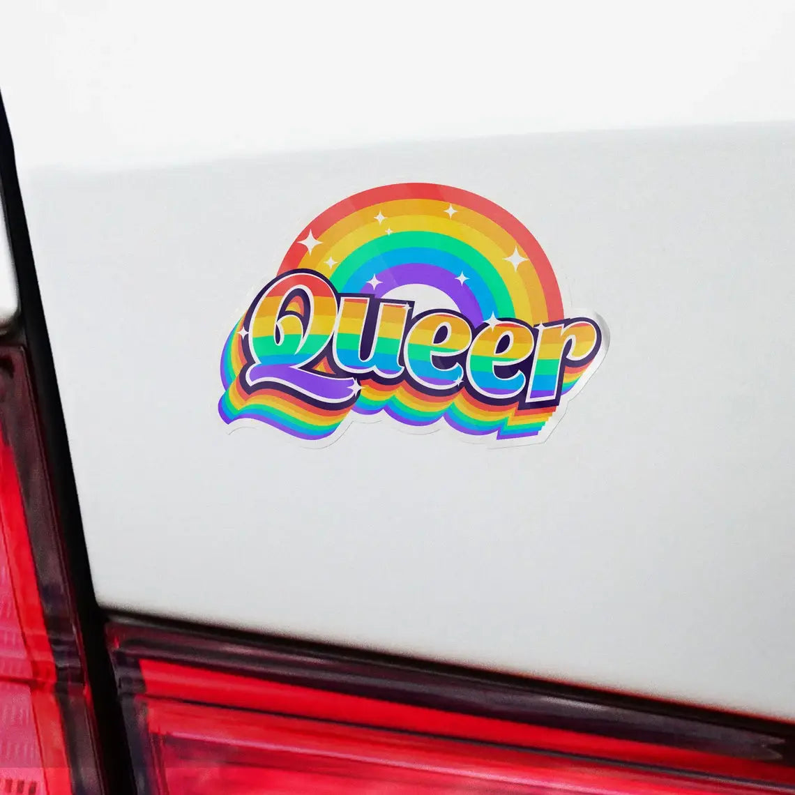 Queer Rainbow LGBTQIA+ Support Pride Sticker