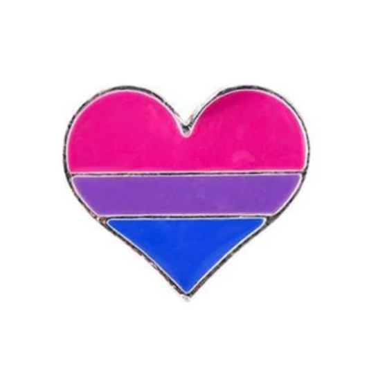 Bi Pride Heart Pin