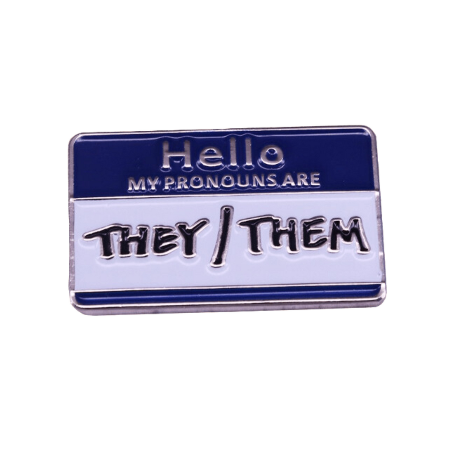 They/Them Pronoun Badge Pin