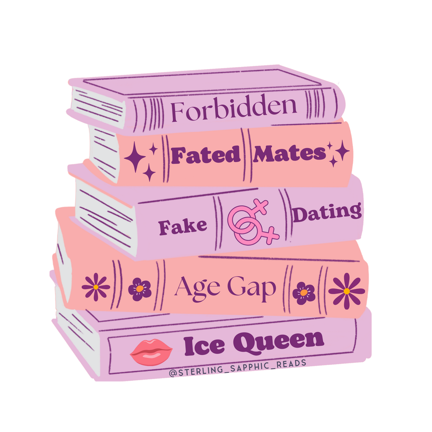 Trope Bookstack Sticker
