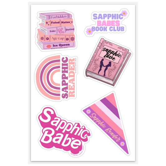 Sweet Sapphics Sticker Sheet