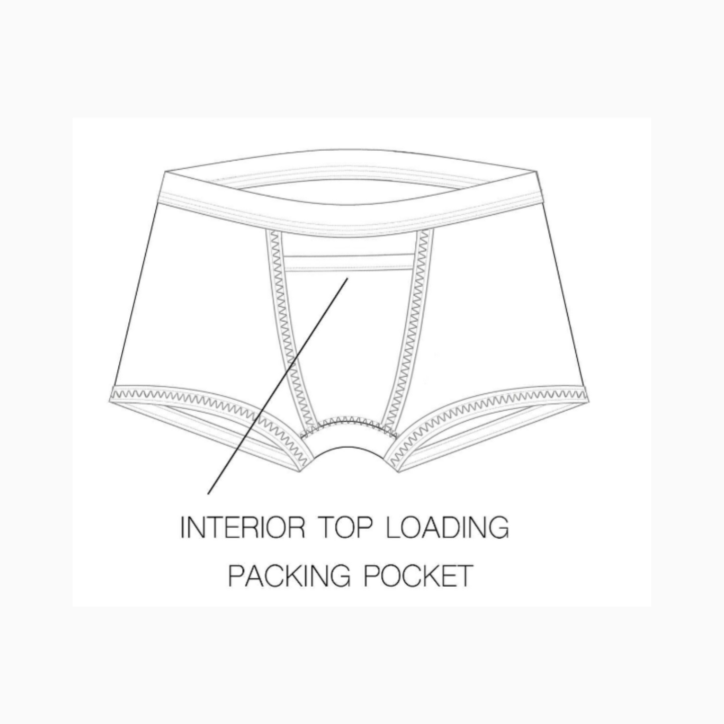 Top Loading Boxer Packing Underwear - Claret