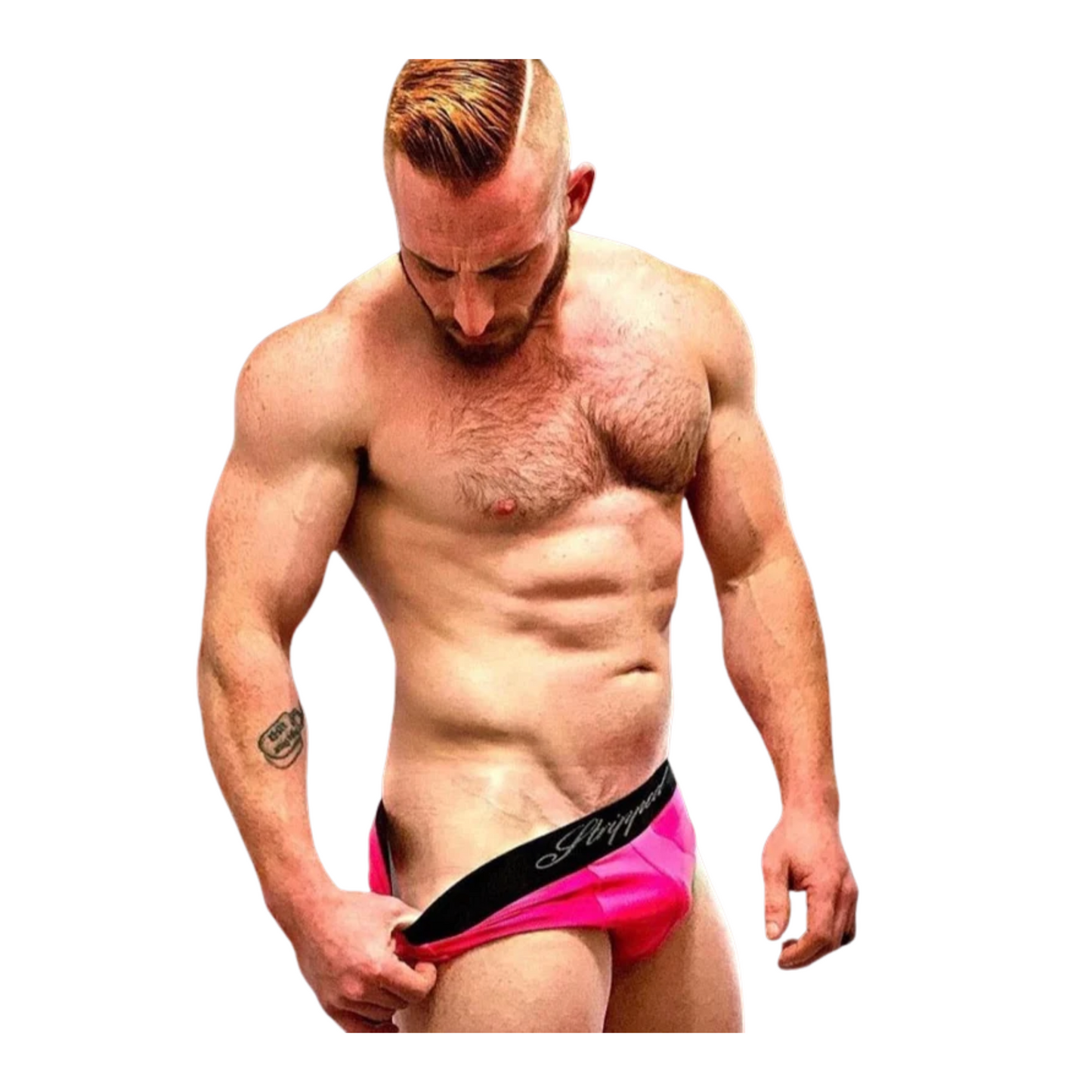 Pink Brief - Body: By Stripped