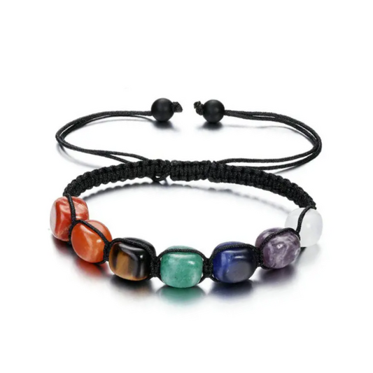 Adjustable Rainbow Stone Bracelet