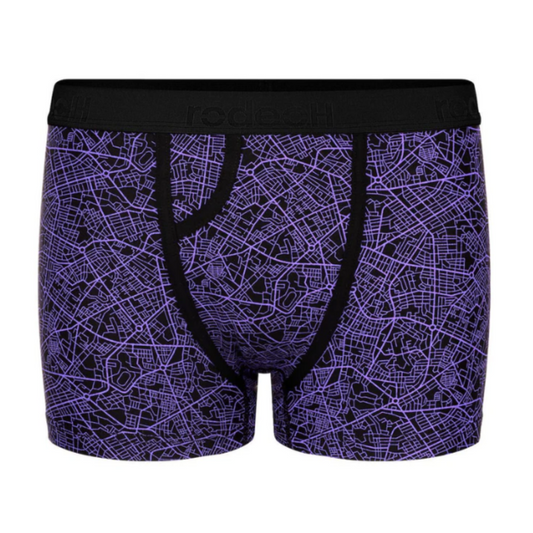 Classic Top Loading Boxer Packing Underwear - Geometric Purple