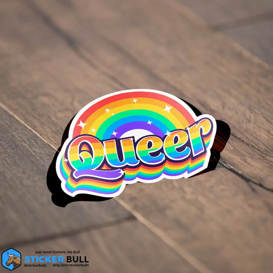 Queer Rainbow LGBTQIA+ Support Pride Sticker