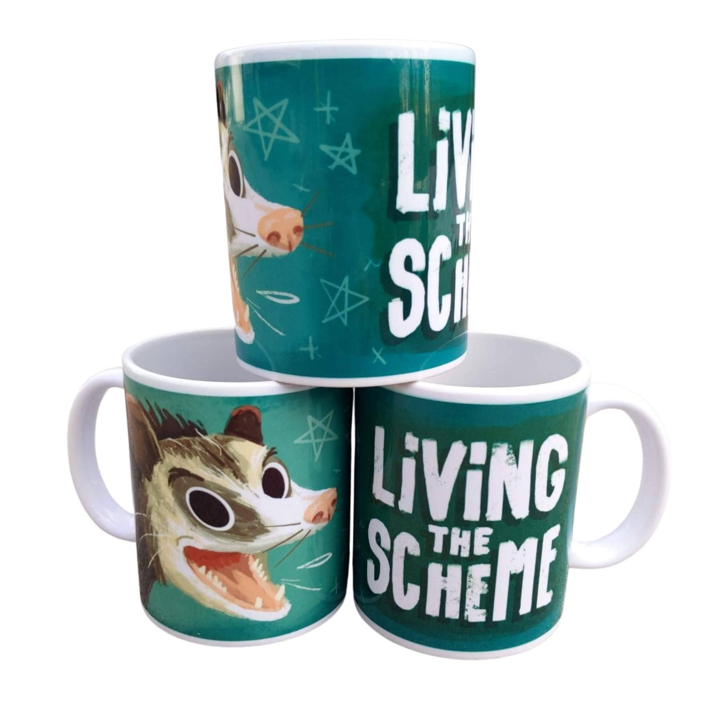 Living the Scheme 12oz Possum Coffee Mug