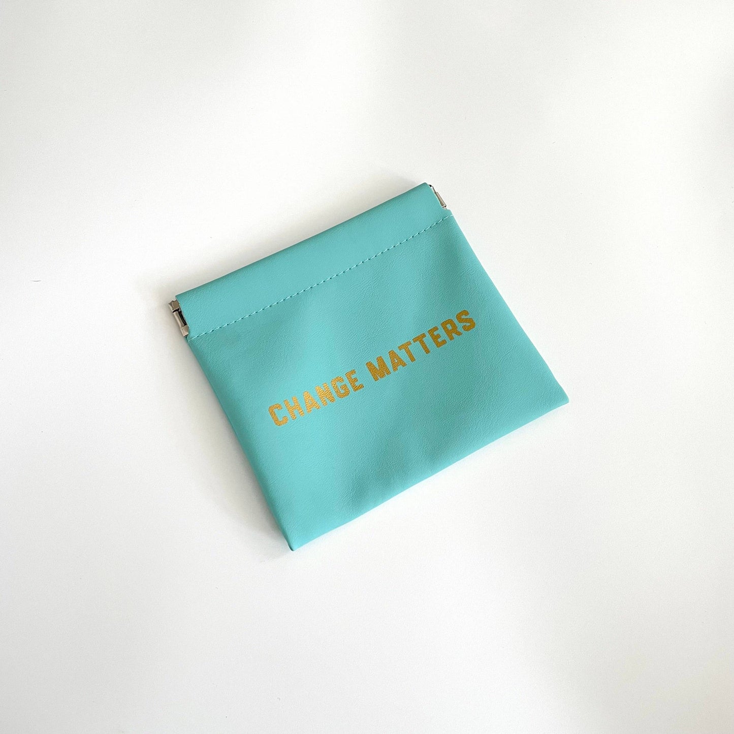 Change Matters Coin Snap Top Pouch