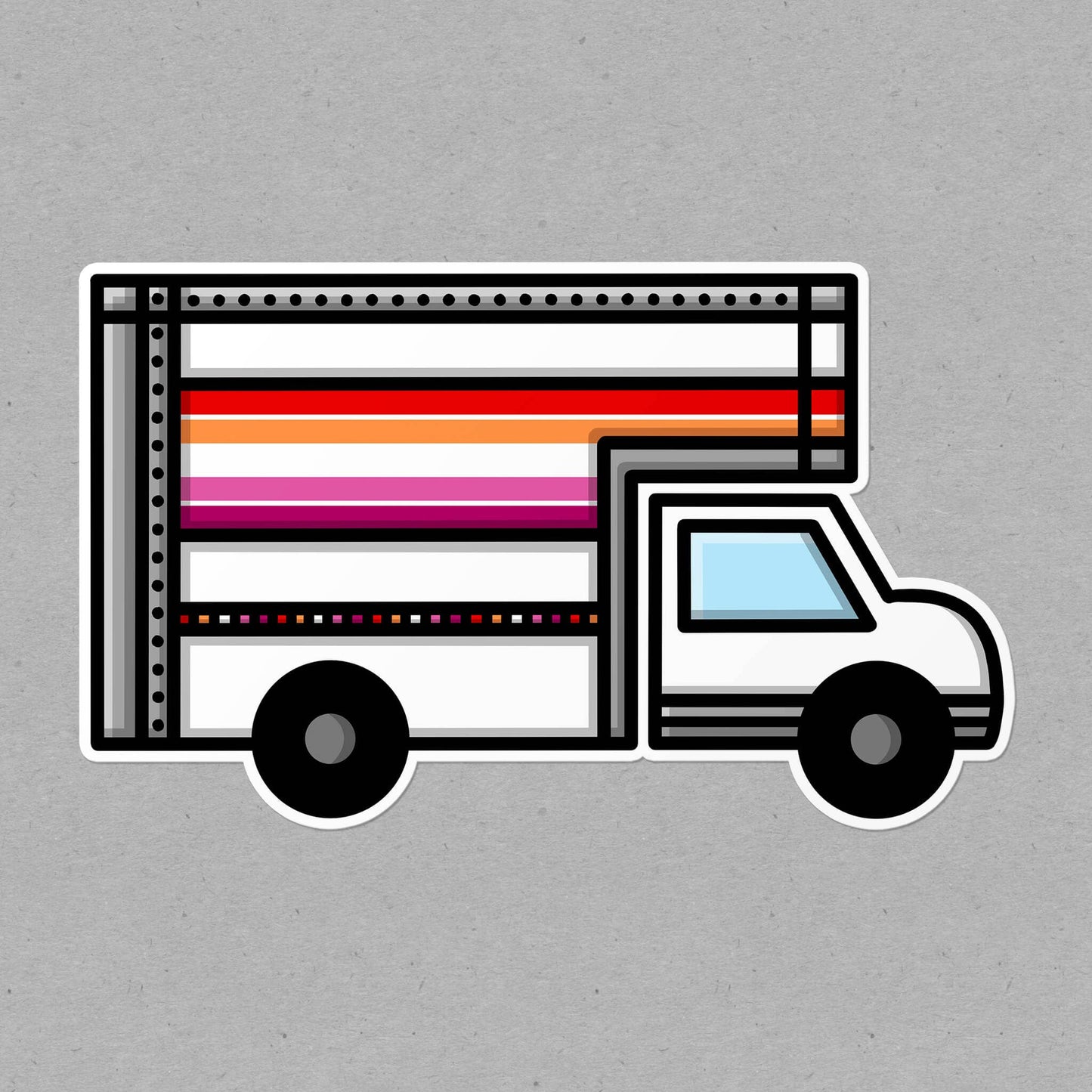 Lesbian Moving Truck Sticker