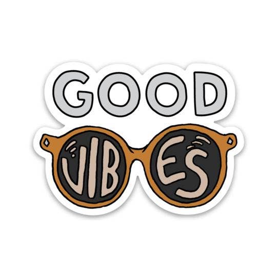 Good Vibes Sunglasses Sticker