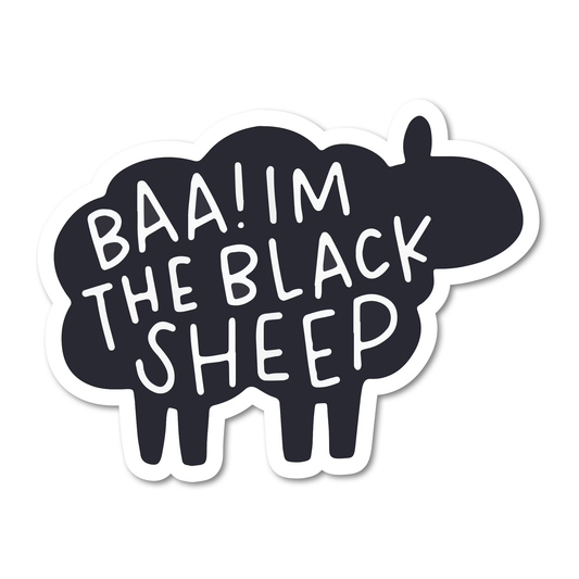 Baa I'm The Black Sheep Sticker