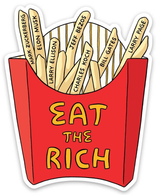 Eat the Rich Die Cut Sticker