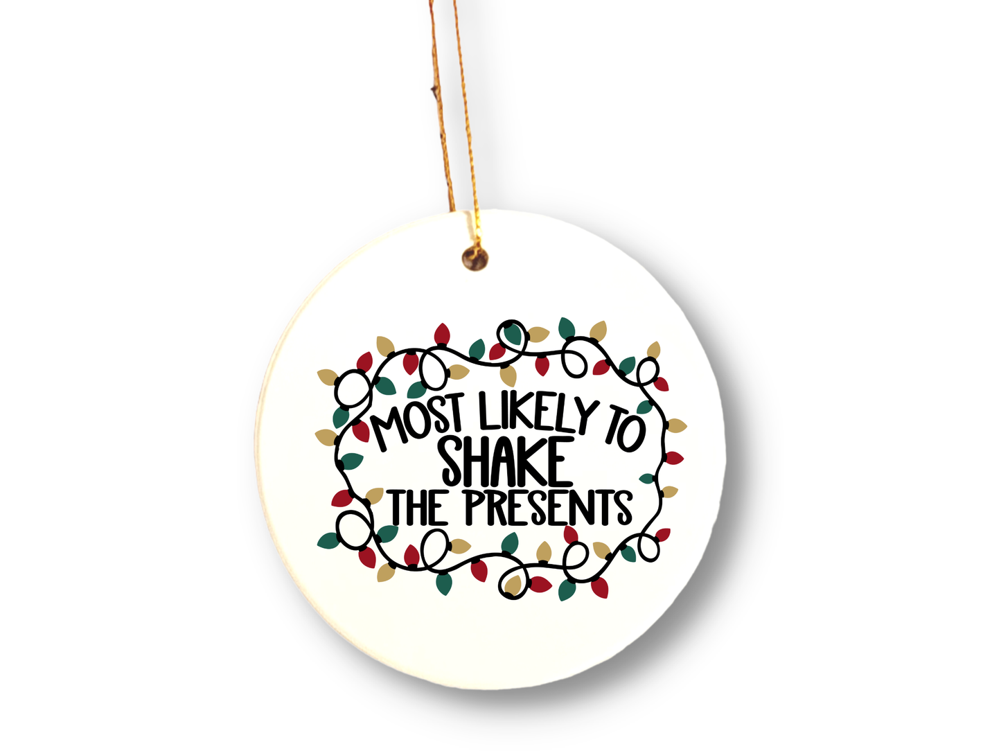 Shake Presents Christmas ornament