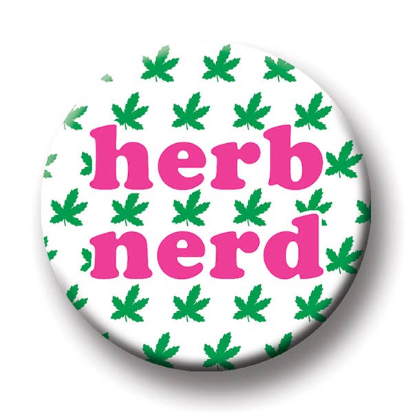 Herb Nerd Round Magnet