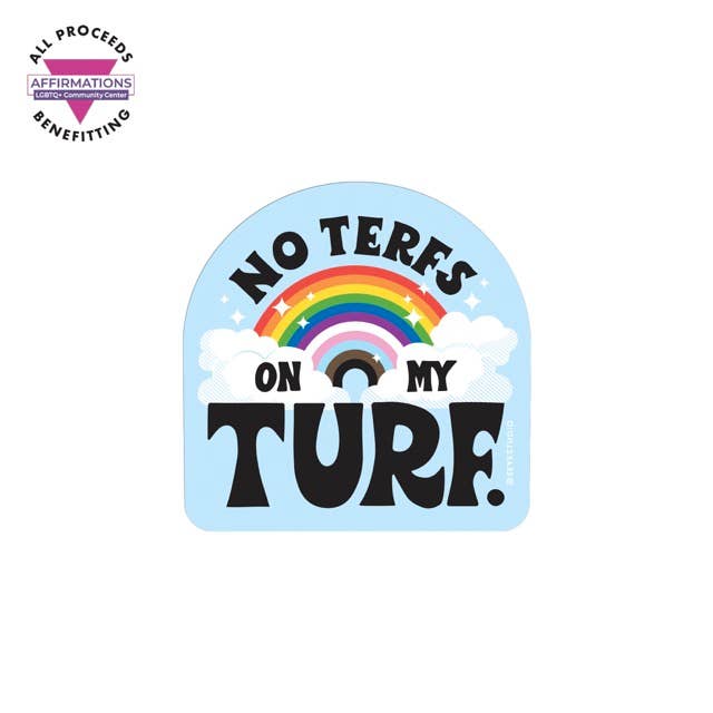 NO TERFS Rainbow Vinyl Sticker