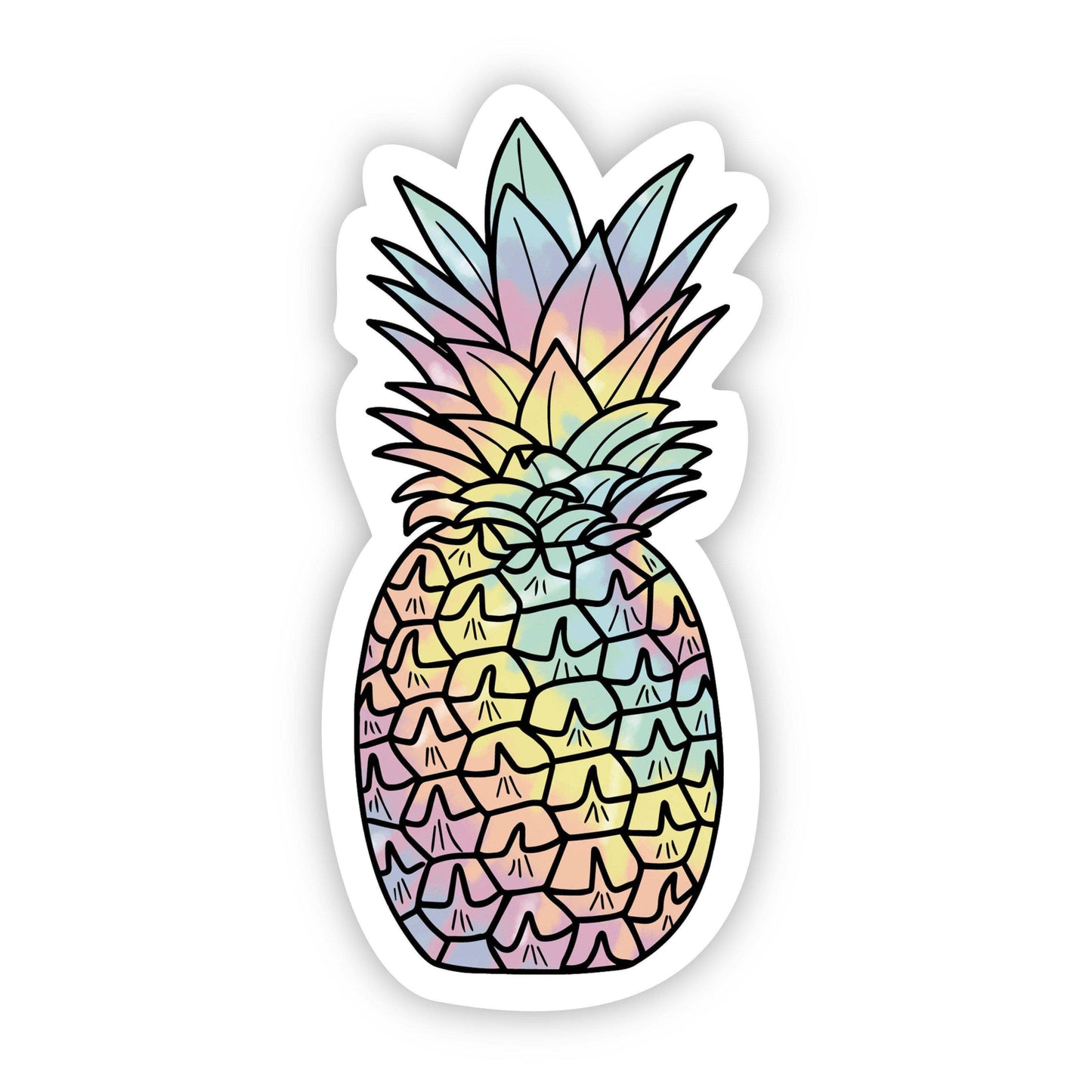 Pineapple Tie Dye Aesthetic Sticker