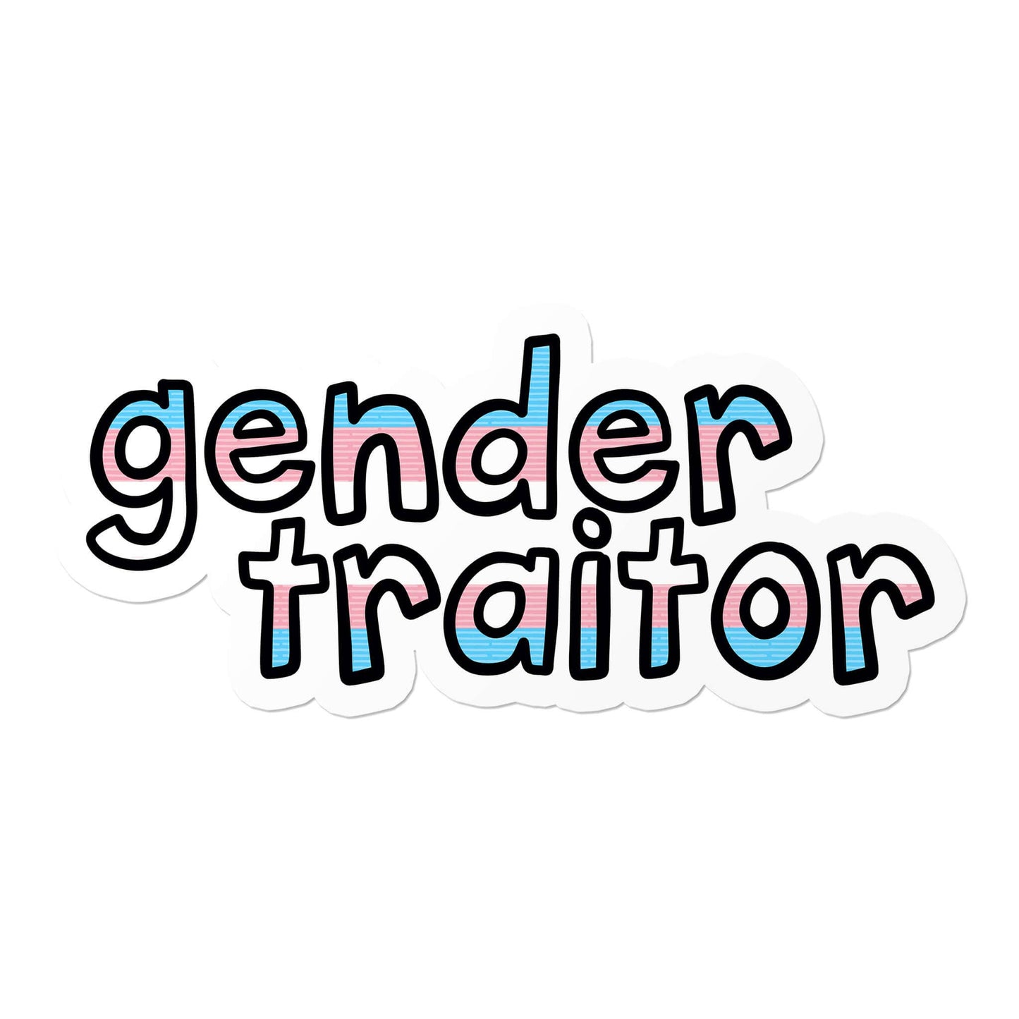 Trans Gender Traitor Waterproof LGBTQ+ Sticker