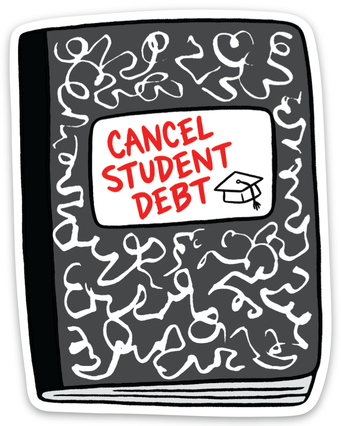 Student Debt Die Cut Sticker