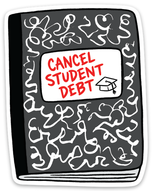 Student Debt Die Cut Sticker