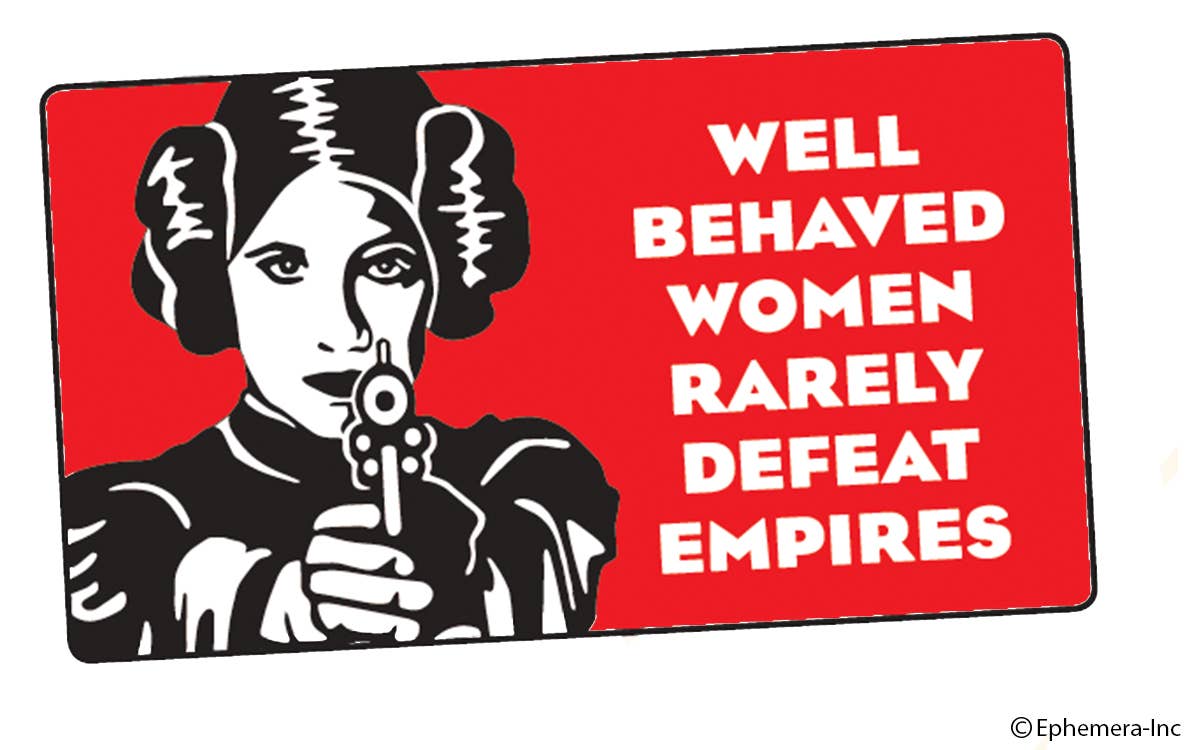 Sticker-Well behaved women rarely