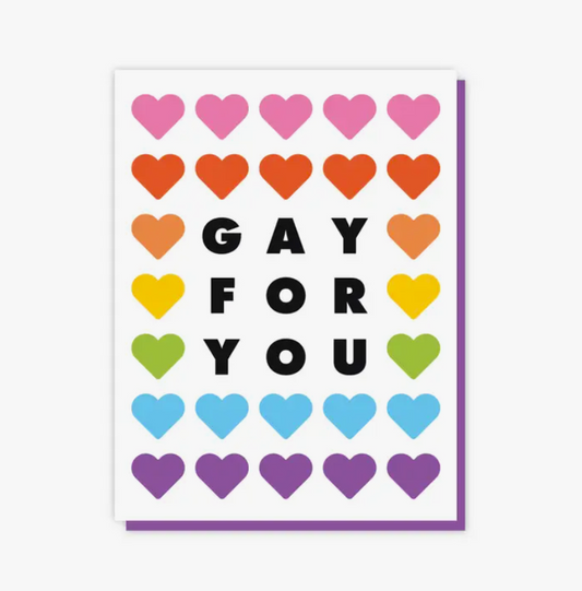 Gay For You Blank Card