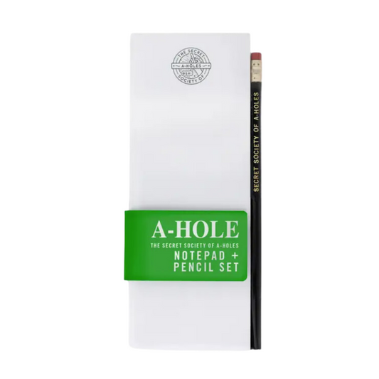 A-hole Note Pad + Pencil