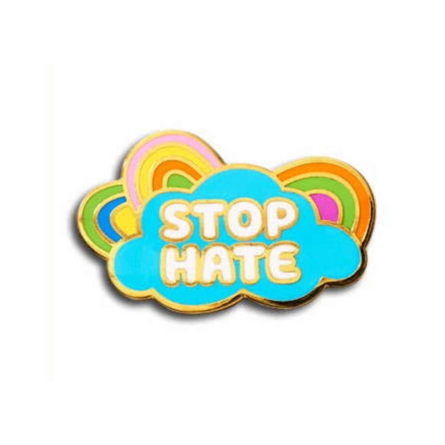 Stop Hate Pin