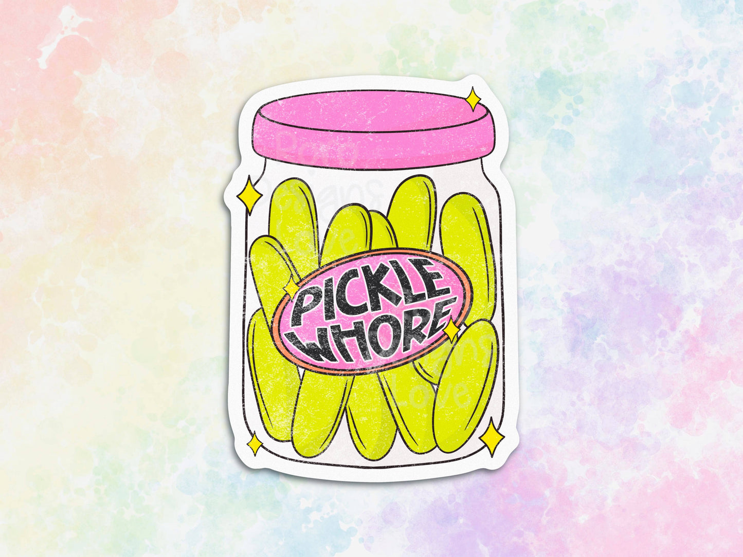 Pickle lover sticker for phones: 3" / Loose