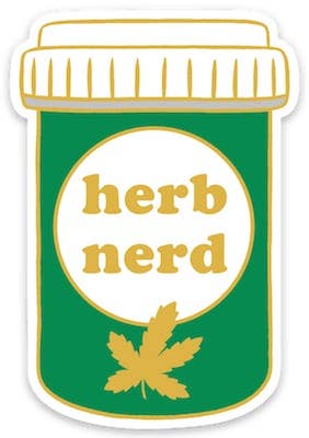 Herb Nerd Die Cut Sticker