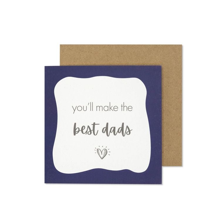 Congrats Baby Card, Expecting Parents Card, New Baby Card for Two Dads, Gay Dads - QBoutiqueOKC