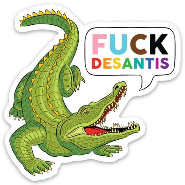 Fuck DeSantis Florida Die Cut Sticker
