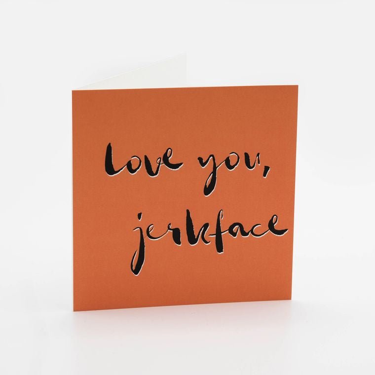 Funny Love You Card - Sarcastic Love You - Coral - QBoutiqueOKC