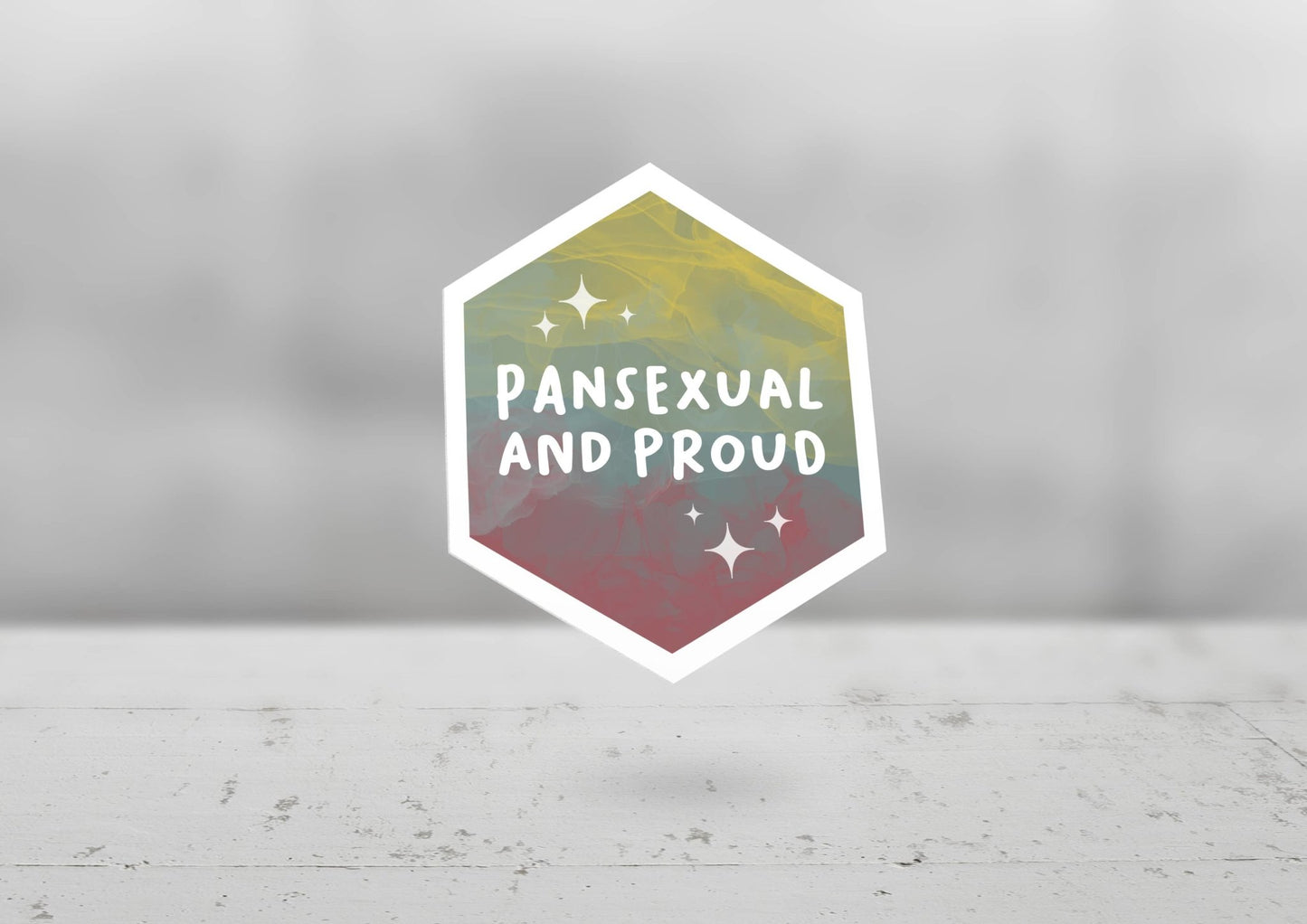 Pansexual and Proud LGBTQ Queer Glossy Sticker - QBoutiqueOKC